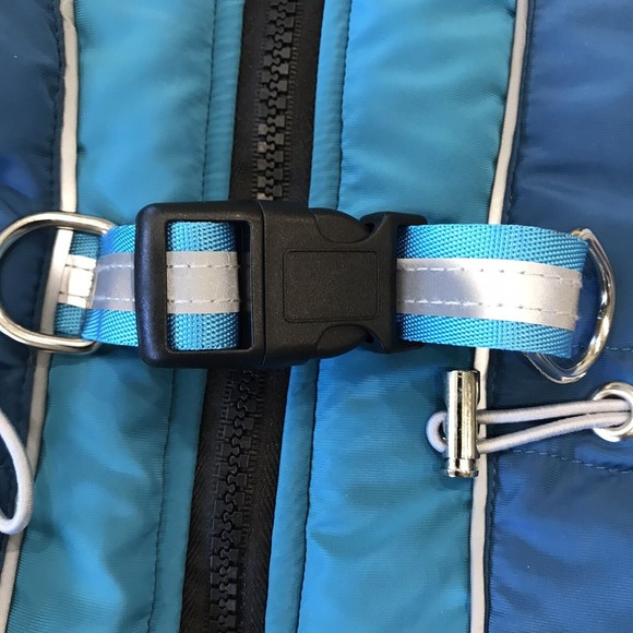 Dog Waterproof Jacket With Soft Padded Blanket Lining Size M. - Picture 4 of 13